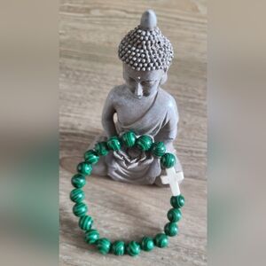 Malachite Beaded Bracelet
